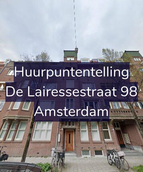 Foto gevel Huurpuntentelling voor De Lairessestraat 98, Amsterdam