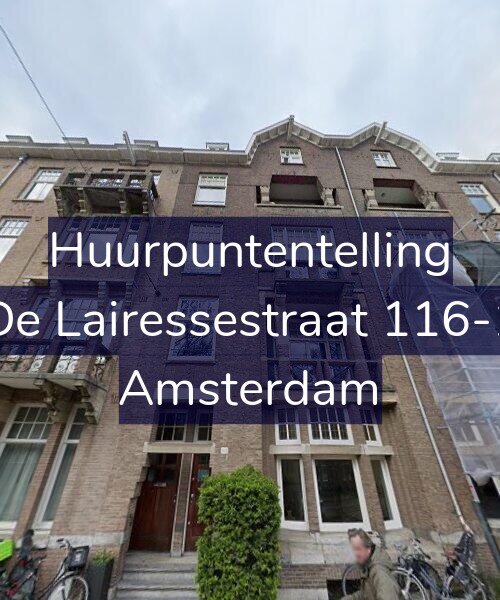 Foto gevel Huurpuntentelling voor De Lairessestraat 116-1, Amsterdam