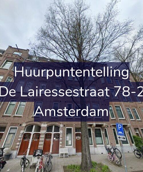 Foto gevel Huurpuntentelling voor De Lairessestraat 78-2, Amsterdam