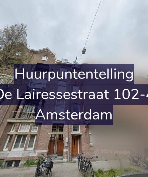 Foto gevel Huurpuntentelling voor De Lairessestraat 102-4, Amsterdam