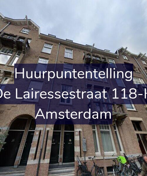 Foto gevel Huurpuntentelling voor De Lairessestraat 118-H, Amsterdam