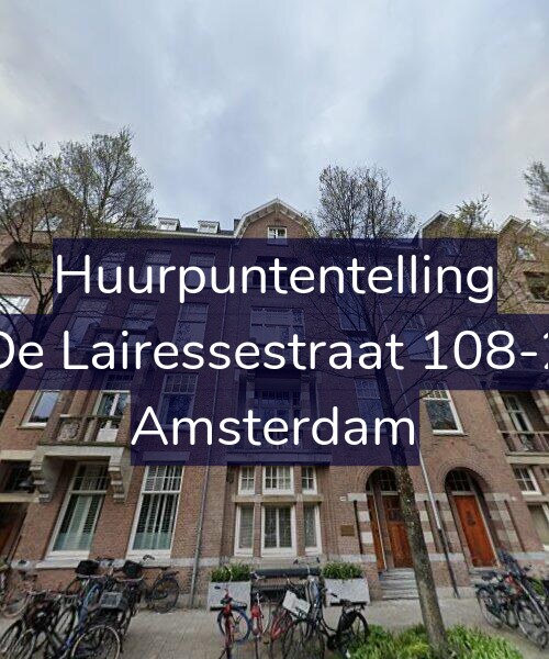 Foto gevel Huurpuntentelling voor De Lairessestraat 108-2, Amsterdam
