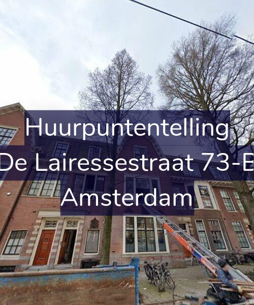 Foto gevel Huurpuntentelling voor De Lairessestraat 73-B, Amsterdam
