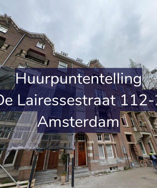 Foto gevel Huurpuntentelling voor De Lairessestraat 112-2, Amsterdam