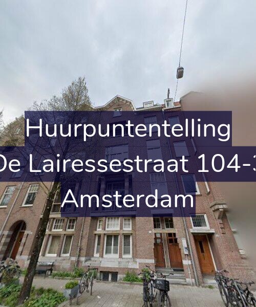 Foto gevel Huurpuntentelling voor De Lairessestraat 104-3, Amsterdam