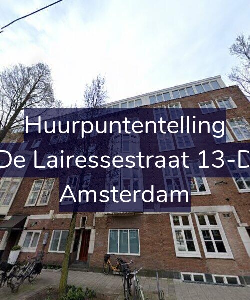 Foto gevel Huurpuntentelling voor De Lairessestraat 13-D, Amsterdam