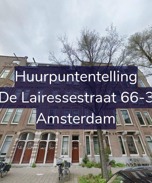 Foto gevel Huurpuntentelling voor De Lairessestraat 66-3, Amsterdam