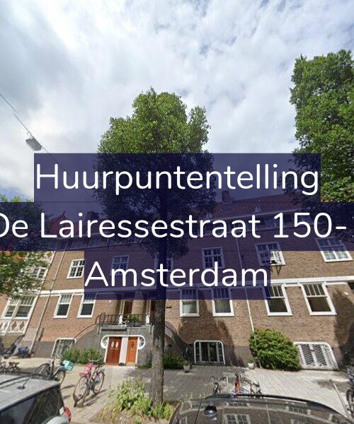 Foto gevel Huurpuntentelling voor De Lairessestraat 150-1, Amsterdam