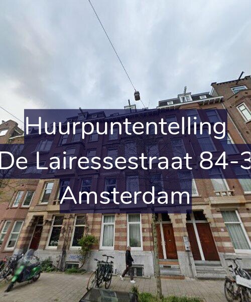 Foto gevel Huurpuntentelling voor De Lairessestraat 84-3, Amsterdam