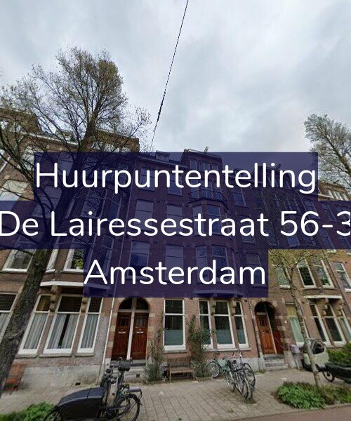 Foto gevel Huurpuntentelling voor De Lairessestraat 56-3, Amsterdam