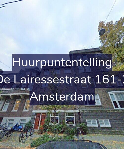 Foto gevel Huurpuntentelling voor De Lairessestraat 161-2, Amsterdam