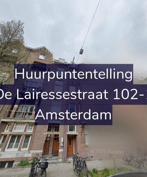 Foto gevel Huurpuntentelling voor De Lairessestraat 102-1, Amsterdam