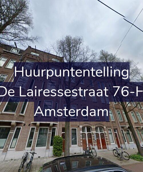 Foto gevel Huurpuntentelling voor De Lairessestraat 76-H, Amsterdam