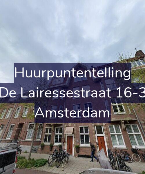 Foto gevel Huurpuntentelling voor De Lairessestraat 16-3, Amsterdam