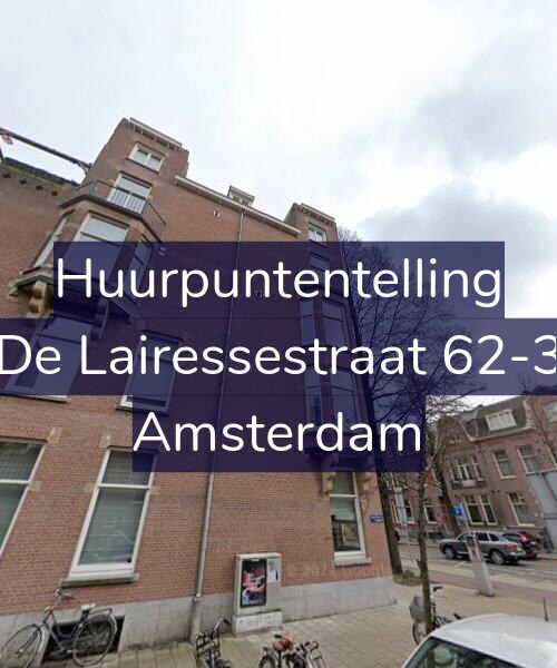 Foto gevel Huurpuntentelling voor De Lairessestraat 62-3, Amsterdam