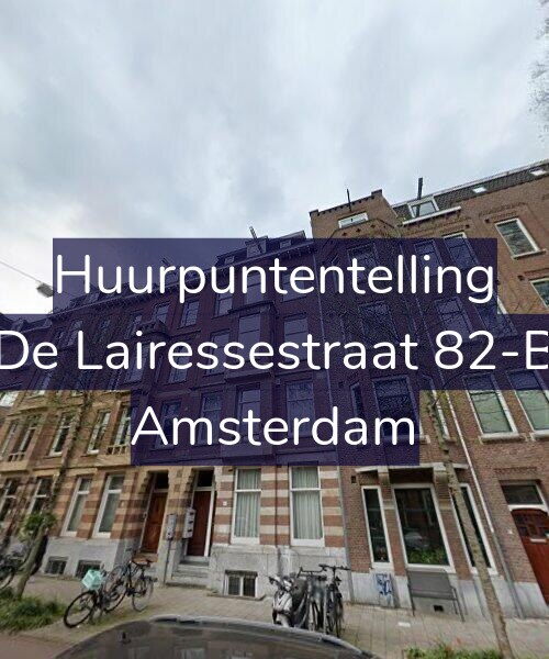 Foto gevel Huurpuntentelling voor De Lairessestraat 82-B, Amsterdam