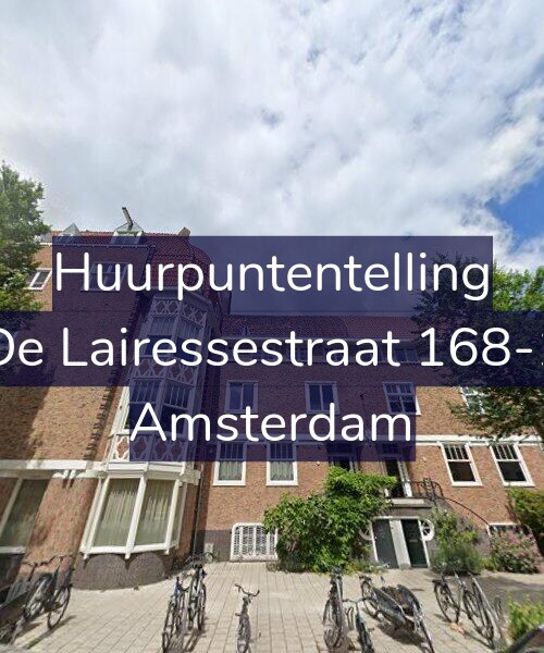Foto gevel Huurpuntentelling voor De Lairessestraat 168-1, Amsterdam