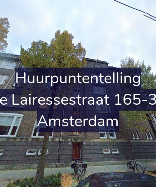Foto gevel Huurpuntentelling voor De Lairessestraat 165-3G, Amsterdam