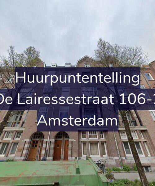 Foto gevel Huurpuntentelling voor De Lairessestraat 106-2, Amsterdam