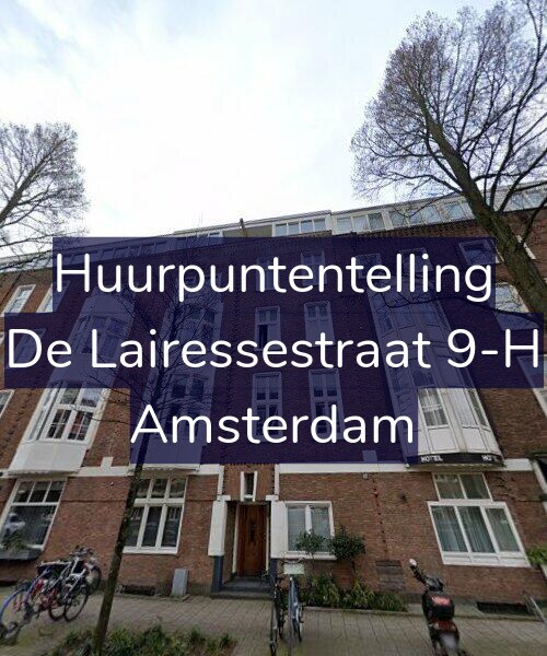 Foto gevel Huurpuntentelling voor De Lairessestraat 9-H, Amsterdam