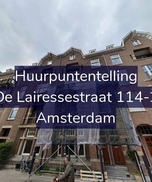 Foto gevel Huurpuntentelling voor De Lairessestraat 114-2, Amsterdam