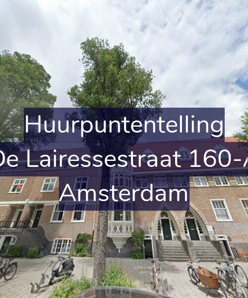 Foto gevel Huurpuntentelling voor De Lairessestraat 160-A, Amsterdam