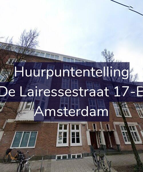 Foto gevel Huurpuntentelling voor De Lairessestraat 17-B, Amsterdam