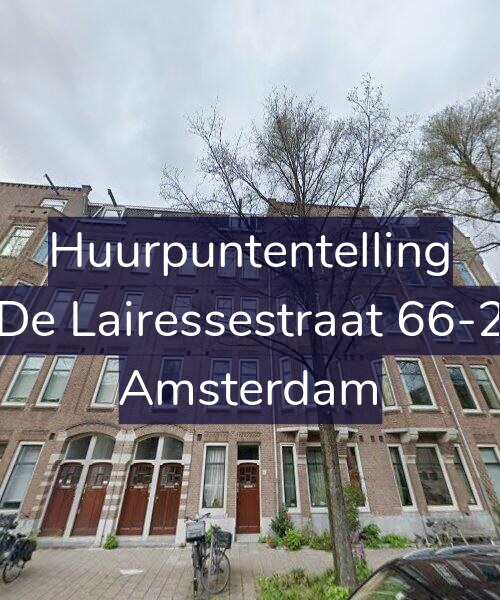 Foto gevel Huurpuntentelling voor De Lairessestraat 66-2, Amsterdam