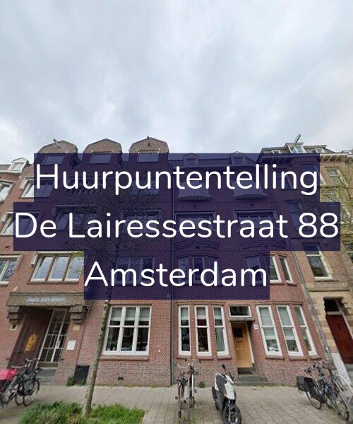 Foto gevel Huurpuntentelling voor De Lairessestraat 88, Amsterdam