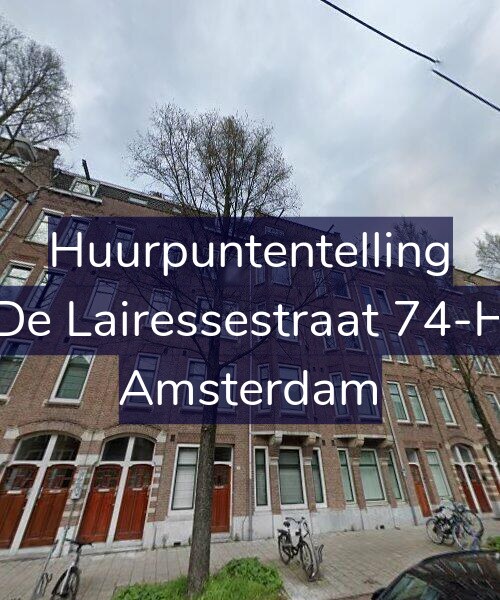 Foto gevel Huurpuntentelling voor De Lairessestraat 74-H, Amsterdam