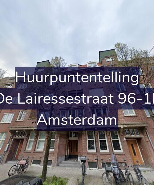 Foto gevel Huurpuntentelling voor De Lairessestraat 96-1L, Amsterdam