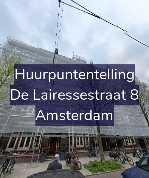 Foto gevel Huurpuntentelling voor De Lairessestraat 8, Amsterdam