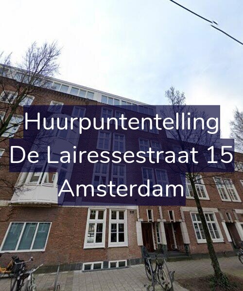 Foto gevel Huurpuntentelling voor De Lairessestraat 15, Amsterdam