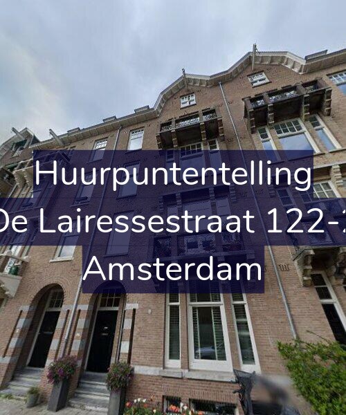 Foto gevel Huurpuntentelling voor De Lairessestraat 122-2, Amsterdam