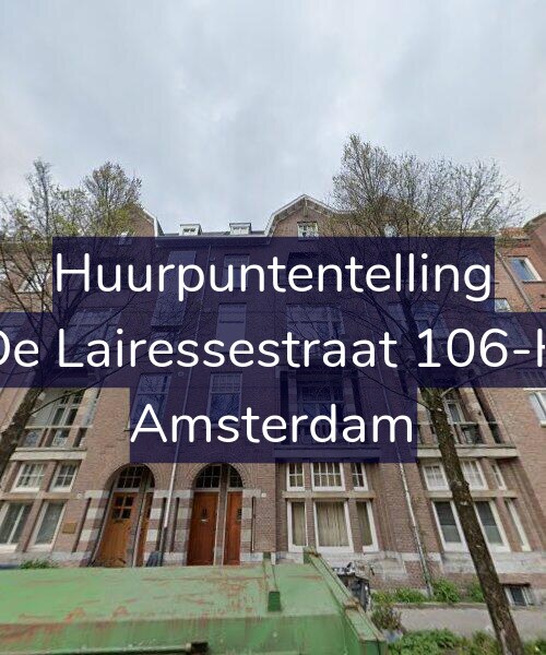 Foto gevel Huurpuntentelling voor De Lairessestraat 106-H, Amsterdam