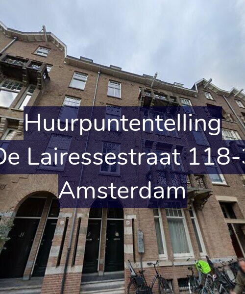 Foto gevel Huurpuntentelling voor De Lairessestraat 118-3, Amsterdam