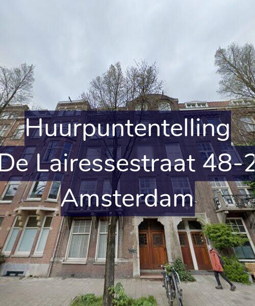 Foto gevel Huurpuntentelling voor De Lairessestraat 48-2, Amsterdam