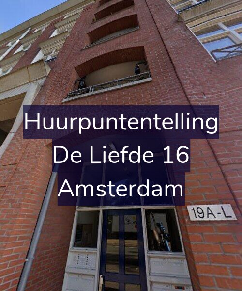 Foto gevel Huurpuntentelling voor De Liefde 16, Amsterdam