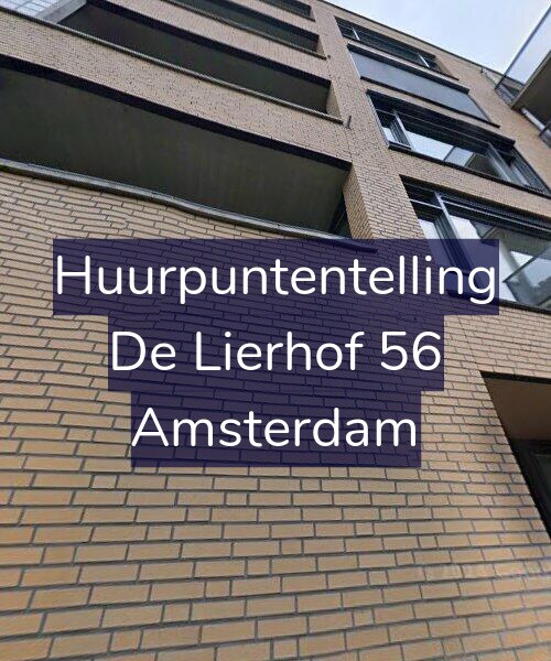 Foto gevel Huurpuntentelling voor De Lierhof 56, Amsterdam