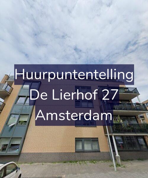 Foto gevel Huurpuntentelling voor De Lierhof 27, Amsterdam