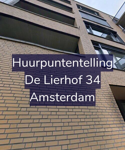 Foto gevel Huurpuntentelling voor De Lierhof 34, Amsterdam
