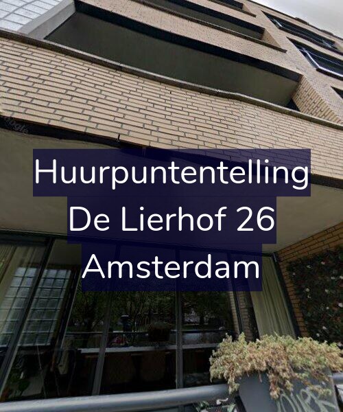 Foto gevel Huurpuntentelling voor De Lierhof 26, Amsterdam