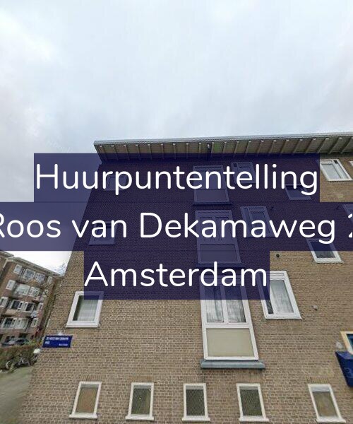 Foto gevel Huurpuntentelling voor De Roos van Dekamaweg 25-1, Amsterdam
