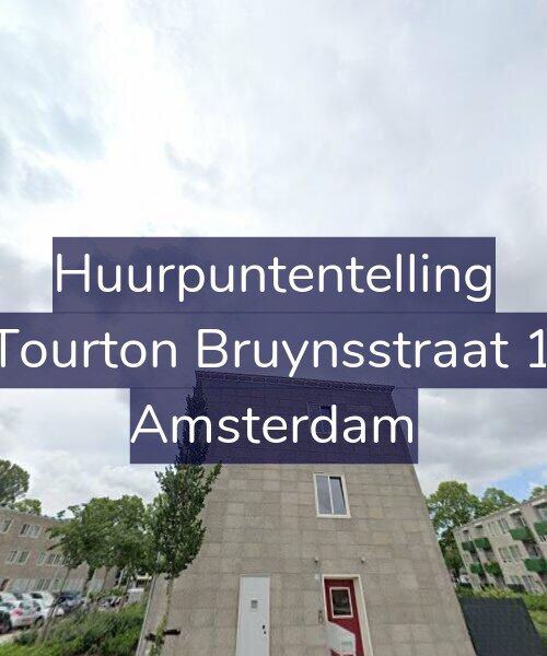 Foto gevel Huurpuntentelling voor De Tourton Bruynsstraat 13-2, Amsterdam