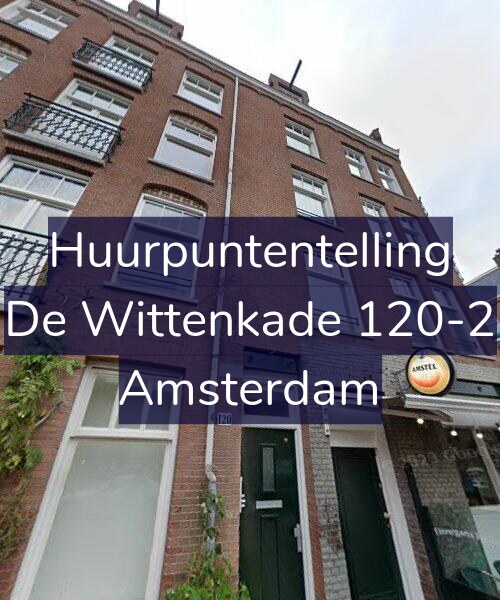 Foto gevel Huurpuntentelling voor De Wittenkade 120-2, Amsterdam
