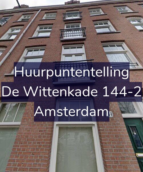 Foto gevel Huurpuntentelling voor De Wittenkade 144-2, Amsterdam