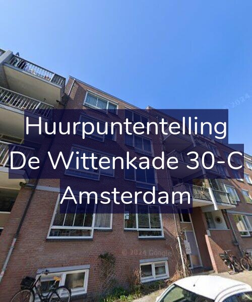 Foto gevel Huurpuntentelling voor De Wittenkade 30-C, Amsterdam
