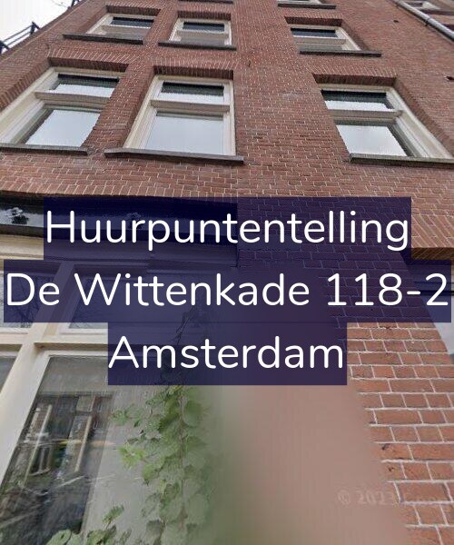 Foto gevel Huurpuntentelling voor De Wittenkade 118-2, Amsterdam