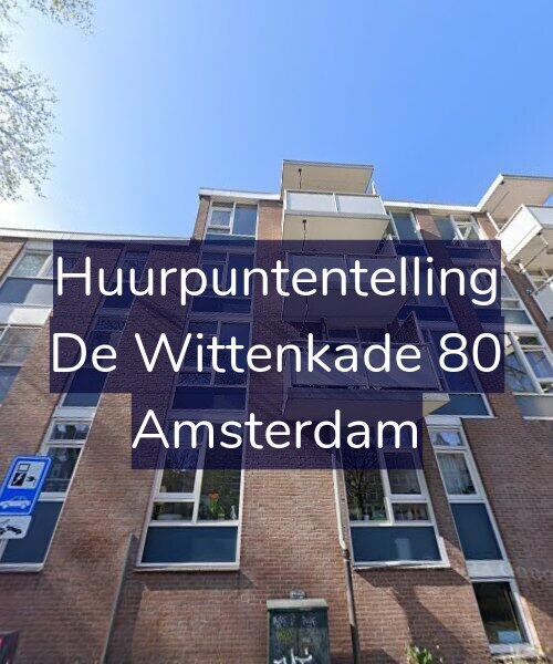Foto gevel Huurpuntentelling voor De Wittenkade 80, Amsterdam