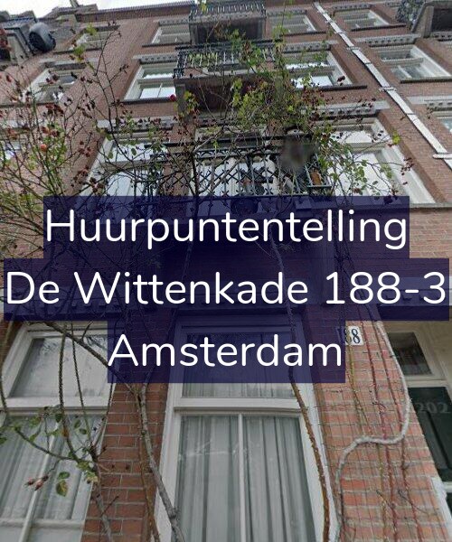 Foto gevel Huurpuntentelling voor De Wittenkade 188-3, Amsterdam